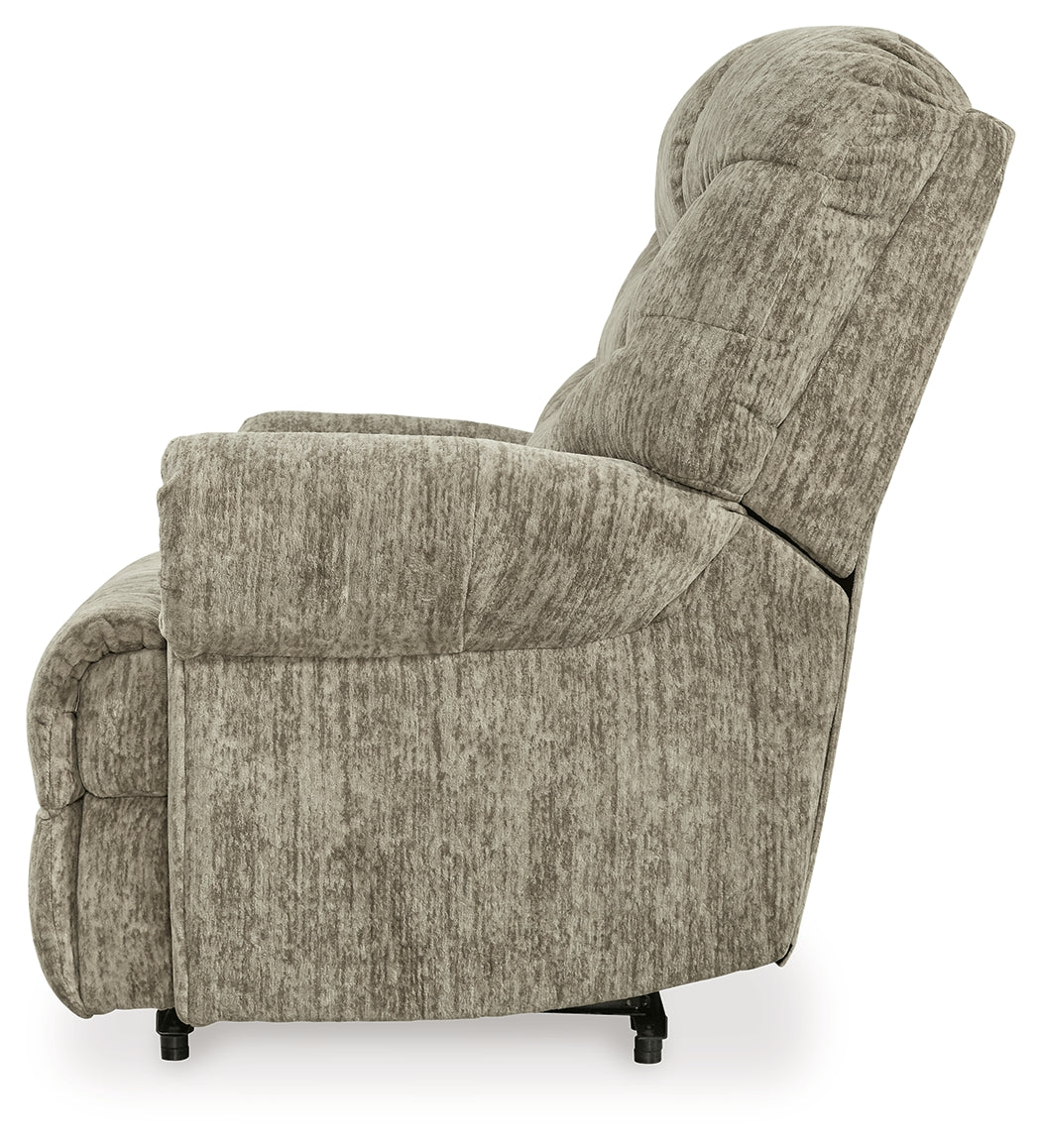 Movie Man Taupe Recliner from Ashley - Luna Furniture