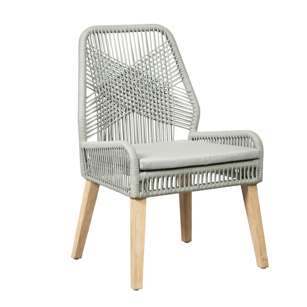 Nakia Gray Woven Back Side Chairs, Set of 2 from Coaster - Luna Furniture