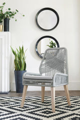 Nakia Gray Woven Back Side Chairs, Set of 2 from Coaster - Luna Furniture