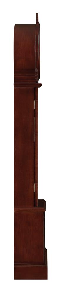 Narcissa Brown Red Grandfather Clock with Chime from Coaster - Luna Furniture