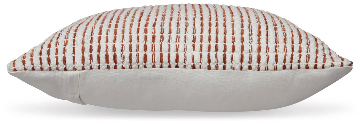 Nashlin White/Rust Pillow (Set of 4) from Ashley - Luna Furniture