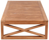 Anguilla Natural Teak Outdoor Coffee Table from Meridian - Luna Furniture