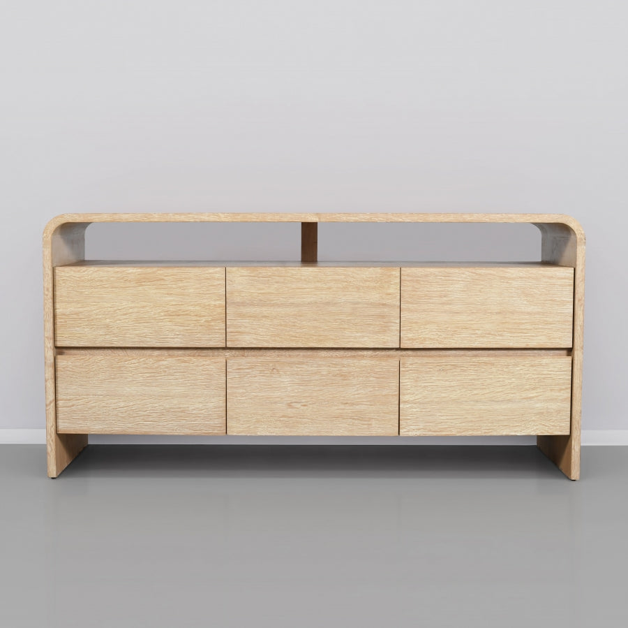 Cresthill Natural Oak Wood Dresser from Meridian - Luna Furniture