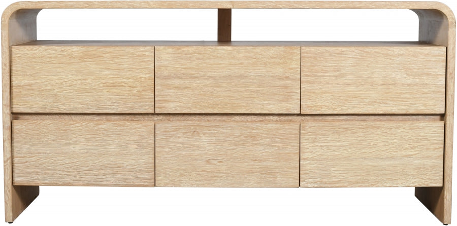 Cresthill Natural Oak Wood Dresser from Meridian - Luna Furniture