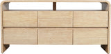 Cresthill Natural Oak Wood Dresser from Meridian - Luna Furniture