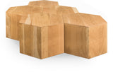 Eternal Natural Modular 5 Piece Coffee Table from Meridian - Luna Furniture