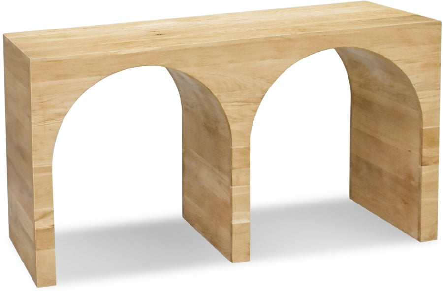 June Natural Console Table from Meridian - Luna Furniture