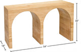 June Natural Console Table from Meridian - Luna Furniture