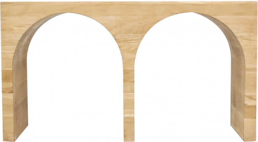 June Natural Console Table from Meridian - Luna Furniture