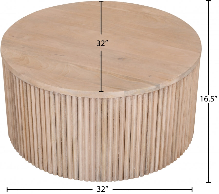 Oakhill Natural Coffee Table from Meridian - Luna Furniture