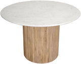 Oakhill Natural Marble Dining Table from Meridian - Luna Furniture