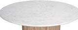 Oakhill Natural Marble Dining Table from Meridian - Luna Furniture