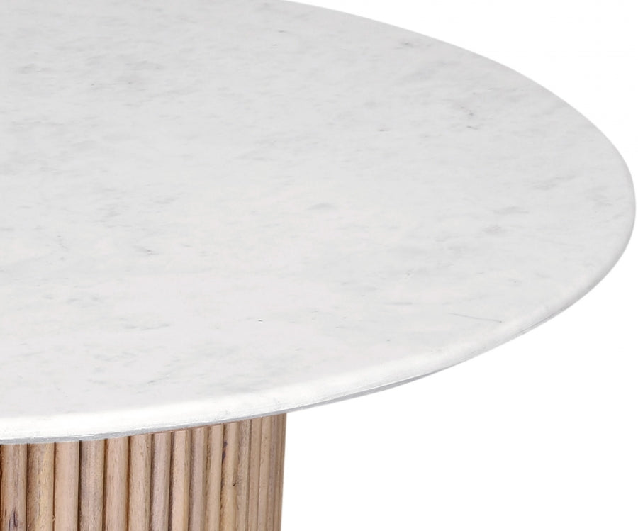 Oakhill Natural Marble Dining Table from Meridian - Luna Furniture