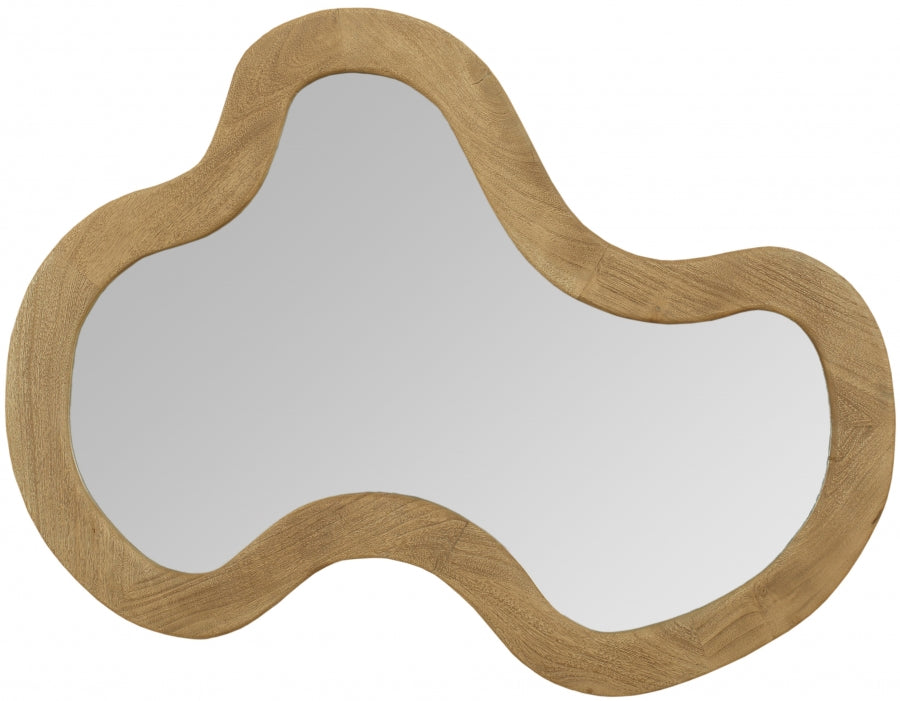 Natural Oblique Mirror from Meridian - Luna Furniture