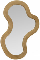 Natural Oblique Mirror from Meridian - Luna Furniture