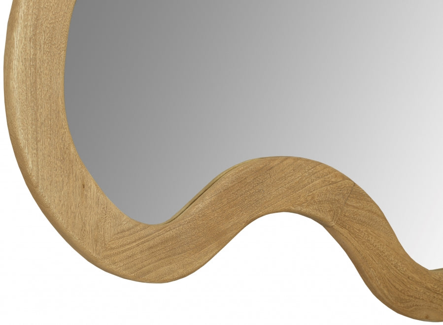 Natural Oblique Mirror from Meridian - Luna Furniture