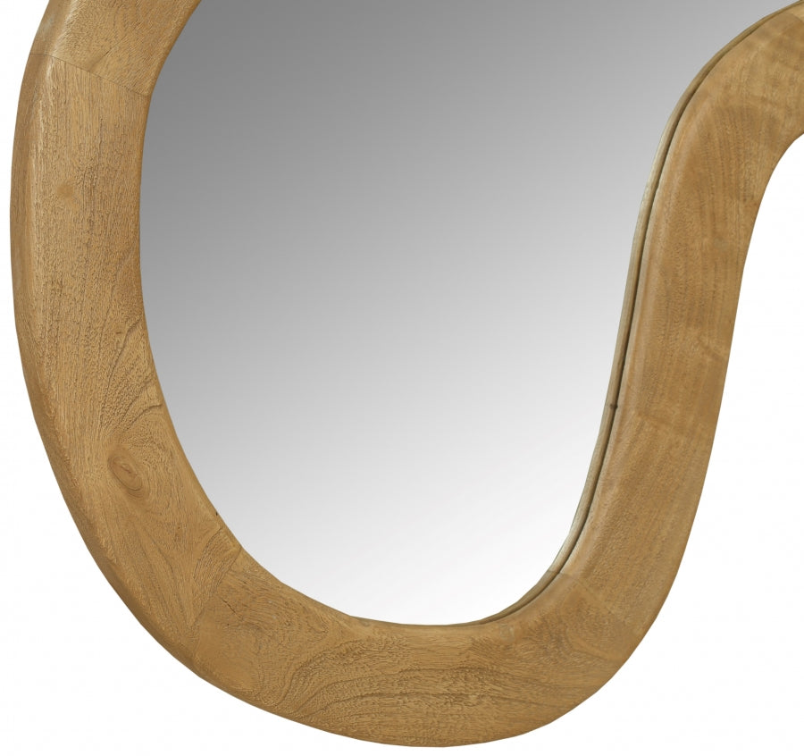 Natural Oblique Mirror from Meridian - Luna Furniture