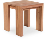 Tulum Natural Teak Outdoor End Table from Meridian - Luna Furniture