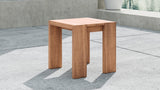 Tulum Natural Teak Outdoor End Table from Meridian - Luna Furniture