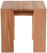 Tulum Natural Teak Outdoor End Table from Meridian - Luna Furniture