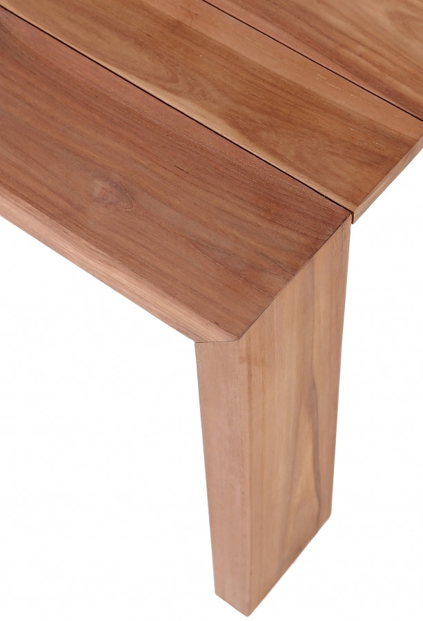 Tulum Natural Teak Outdoor End Table from Meridian - Luna Furniture