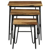 Nayeli 3-piece Nesting Table with Hairpin Legs Natural and Black - 935981 - Luna Furniture