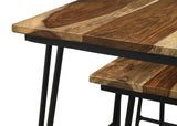 Nayeli 3-Piece Nesting Table with Hairpin Legs Natural/Black from Coaster - Luna Furniture