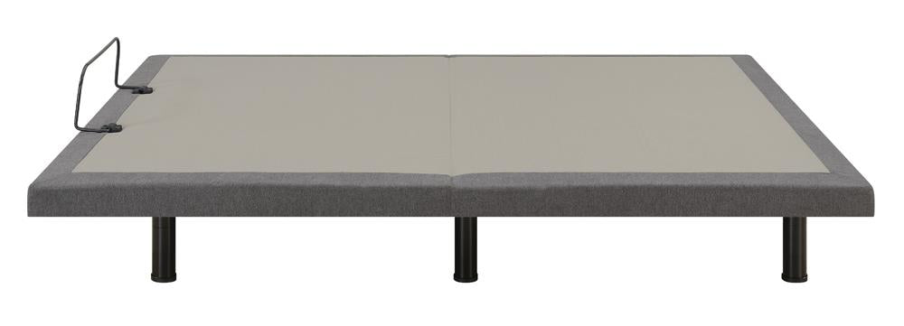 Negan Gray/Black Eastern King Adjustable Bed Base from Coaster - Luna Furniture