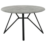 Neil Concrete/Grey 5-Piece Round Dining Set from Coaster - Luna Furniture