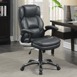 Nerris Adjustable Height Office Chair with Padded Arm Grey and Black - 881183 - Luna Furniture