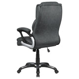 Nerris Adjustable Height Office Chair with Padded Arm Grey and Black - 881183 - Luna Furniture