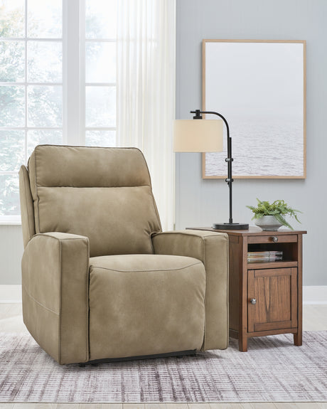 Next-Gen Durapella Sand Power Recliner from Ashley - Luna Furniture