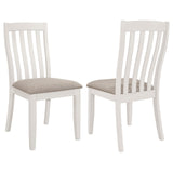 Nogales Vertical Slat Back Dining Side Chair Off White (Set of 2) from Coaster - Luna Furniture