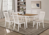 Nogales Vertical Slat Back Dining Side Chair Off White (Set of 2) from Coaster - Luna Furniture