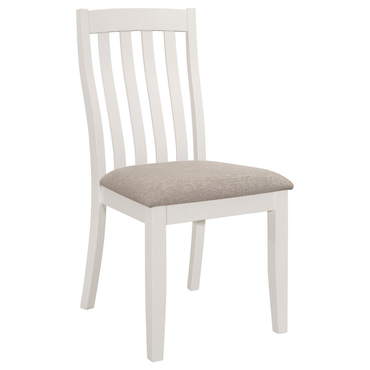 Nogales Vertical Slat Back Dining Side Chair Off White (Set of 2) from Coaster - Luna Furniture