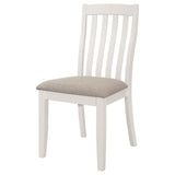 Nogales Vertical Slat Back Dining Side Chair Off White (Set of 2) from Coaster - Luna Furniture