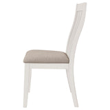 Nogales Vertical Slat Back Dining Side Chair Off White (Set of 2) from Coaster - Luna Furniture