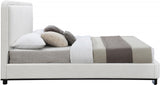 Nolita Linen Textured Fabric King Bed Cream from Meridian - Luna Furniture