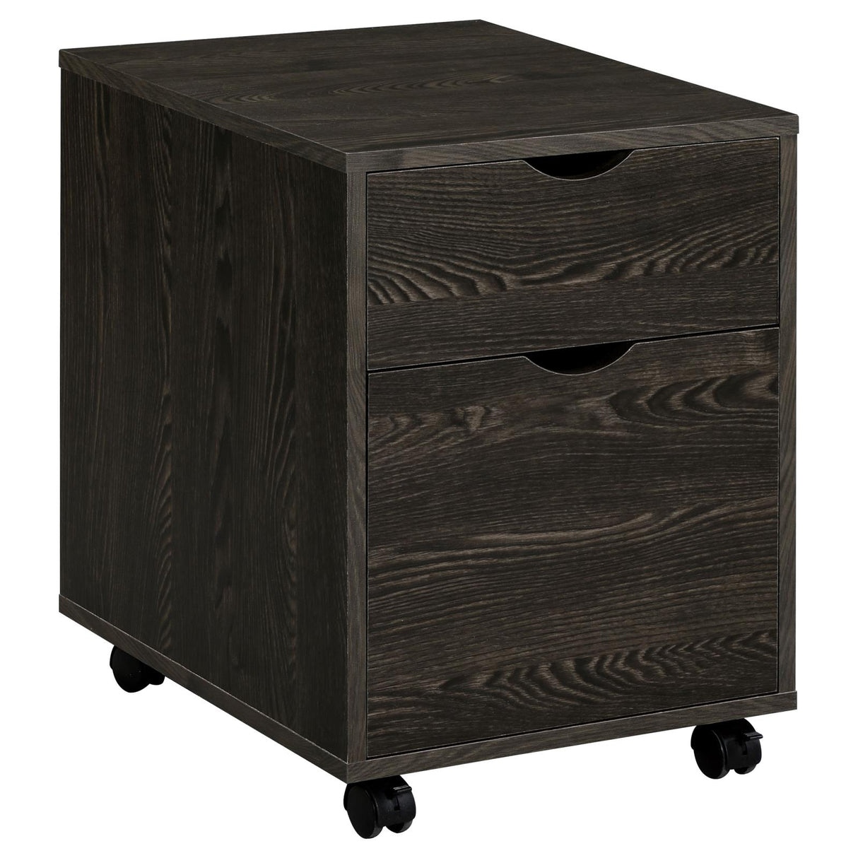 Noorvik 2-Drawer Mobile File Cabinet Dark Oak from Coaster - Luna Furniture