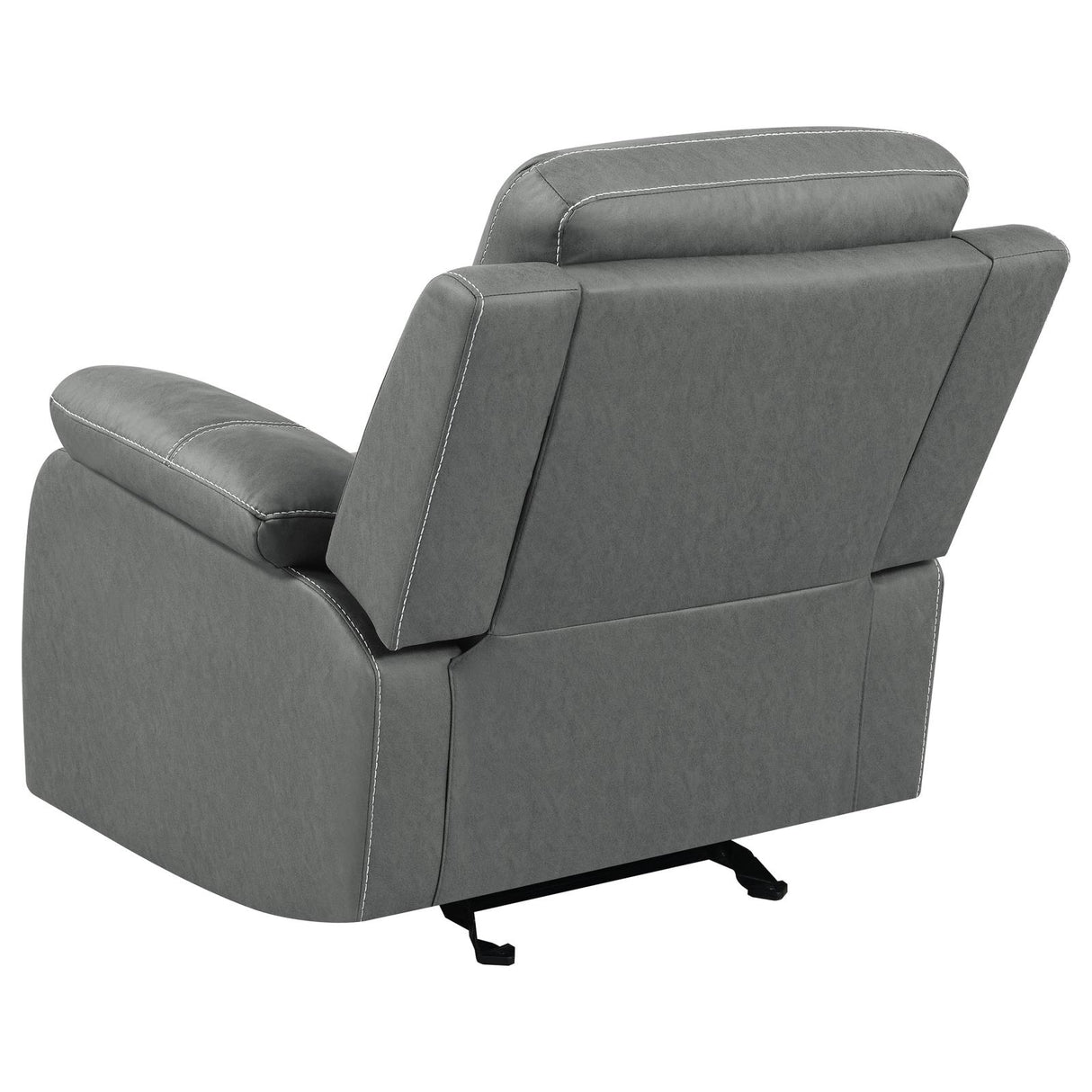 Nova 3-piece Upholstered Motion Reclining Sofa Set Dark Grey - 602531-S3 - Luna Furniture