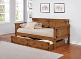 Oakdale Rustic Honey Twin Daybed from Coaster - Luna Furniture