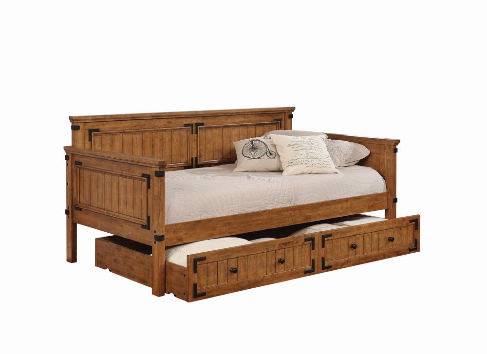 Oakdale Rustic Honey Twin Daybed from Coaster - Luna Furniture