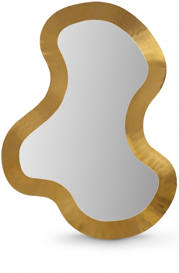 Oblique Mirror Gold from Meridian - Luna Furniture