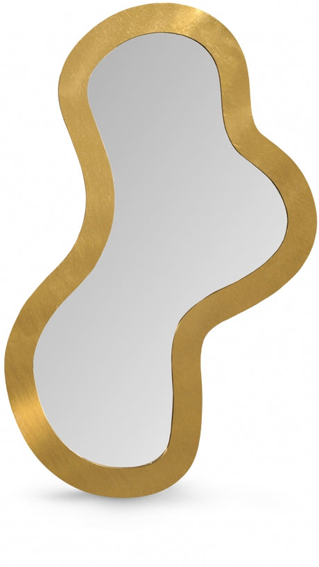 Oblique Mirror Gold from Meridian - Luna Furniture