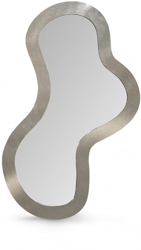 Oblique Mirror Silver from Meridian - Luna Furniture