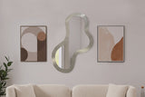 Oblique Mirror Silver from Meridian - Luna Furniture