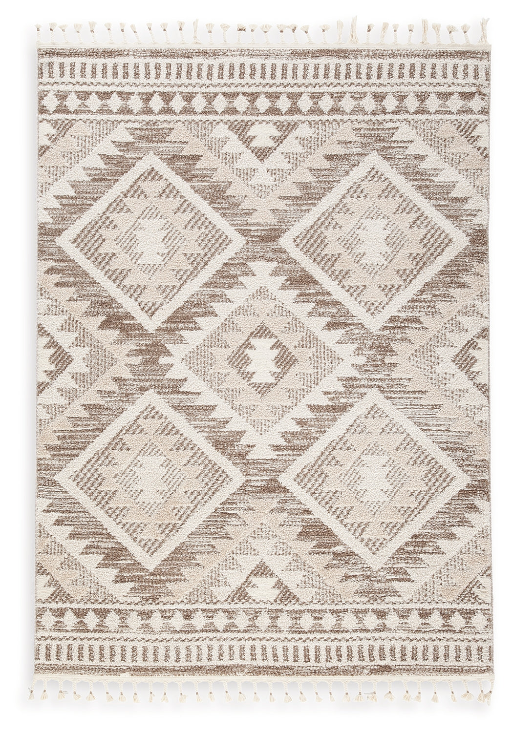 Odedale Tan/Cream Medium Rug from Ashley - Luna Furniture