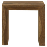 Odilia Rectangular Solid Wood End Table Auburn from Coaster - Luna Furniture