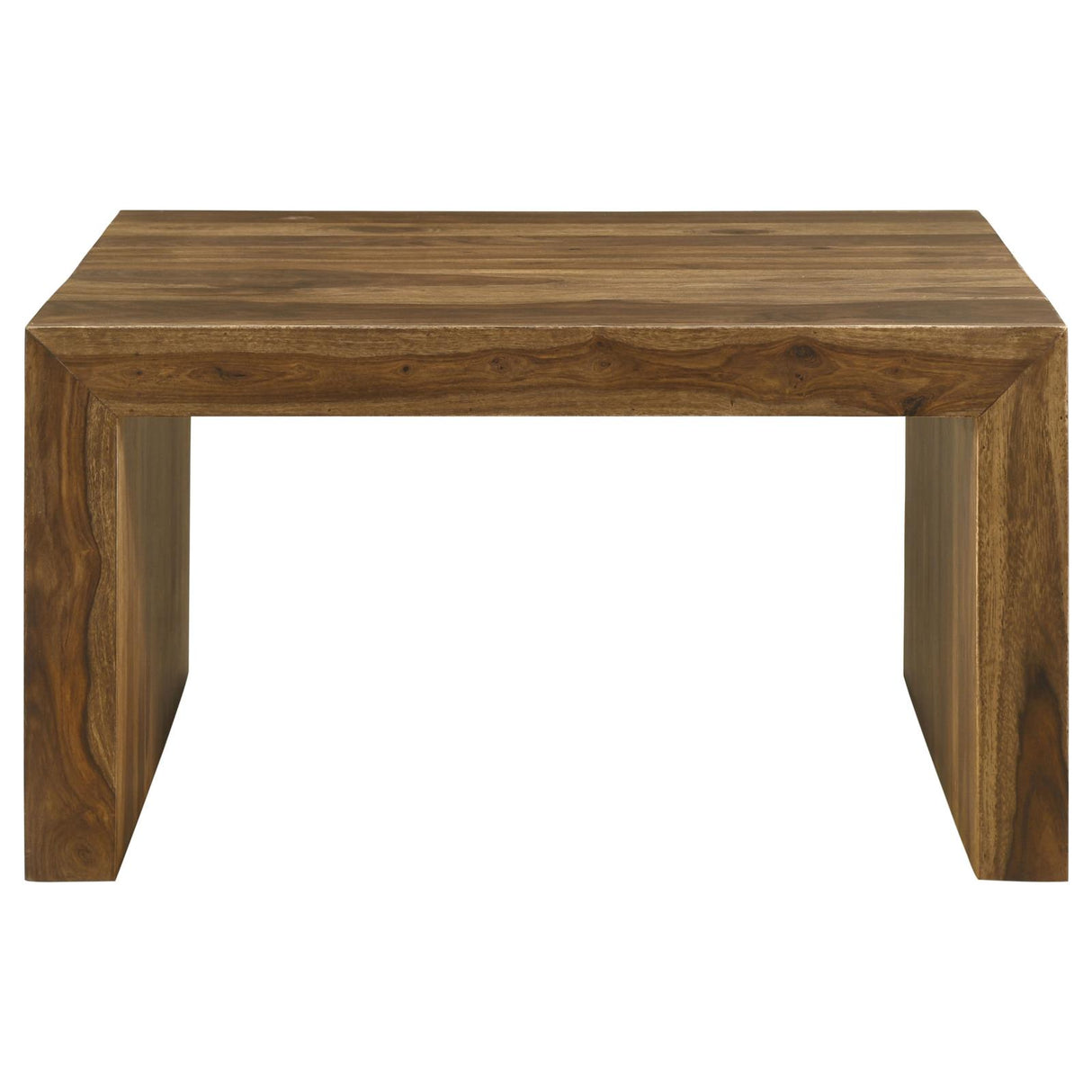 Odilia Square Solid Wood Coffee Table Auburn from Coaster - Luna Furniture