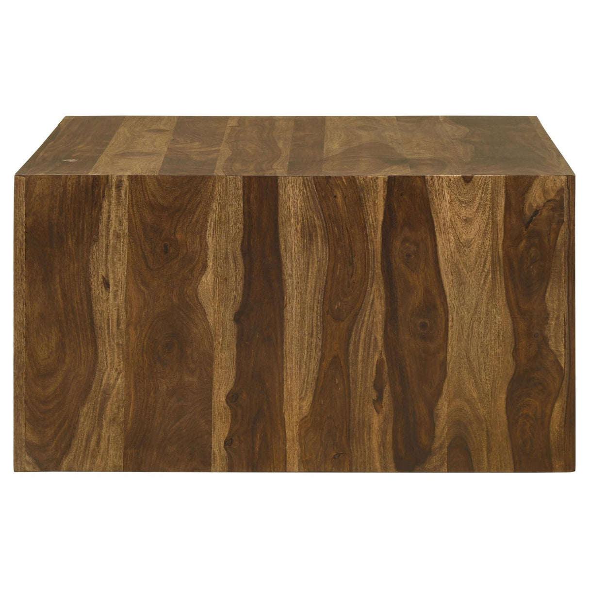 Odilia Square Solid Wood Coffee Table Auburn from Coaster - Luna Furniture